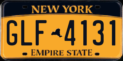 NY license plate GLF4131