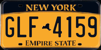 NY license plate GLF4159