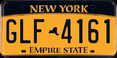 NY license plate GLF4161
