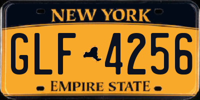 NY license plate GLF4256