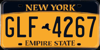 NY license plate GLF4267