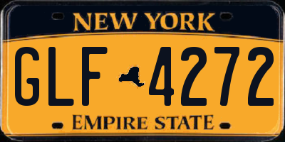 NY license plate GLF4272