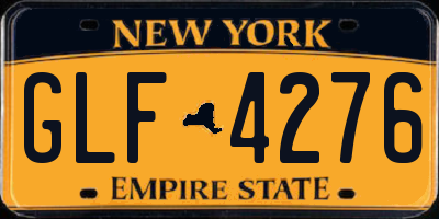 NY license plate GLF4276