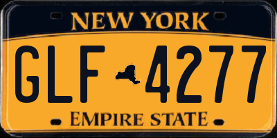 NY license plate GLF4277