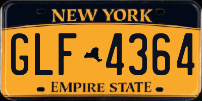 NY license plate GLF4364