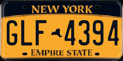 NY license plate GLF4394