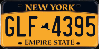 NY license plate GLF4395