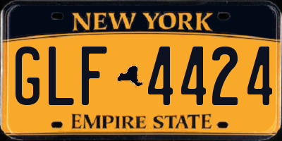 NY license plate GLF4424