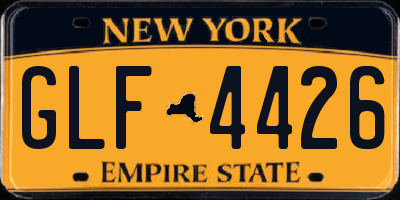 NY license plate GLF4426
