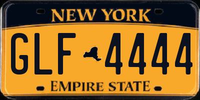 NY license plate GLF4444