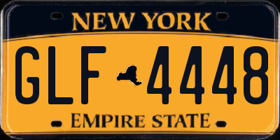 NY license plate GLF4448