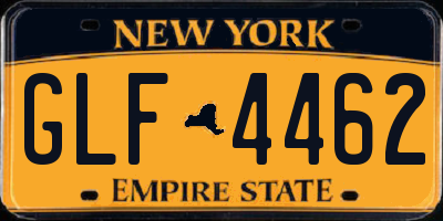 NY license plate GLF4462