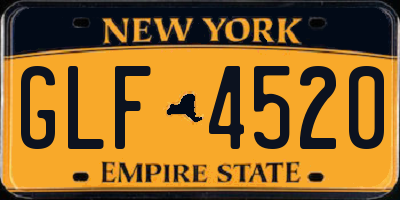NY license plate GLF4520