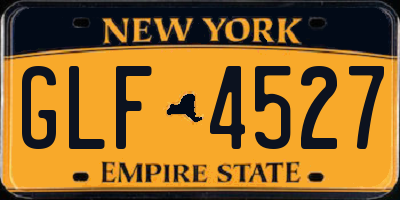 NY license plate GLF4527