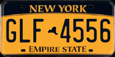 NY license plate GLF4556
