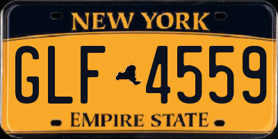 NY license plate GLF4559