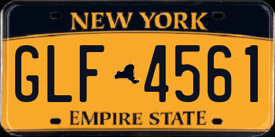NY license plate GLF4561