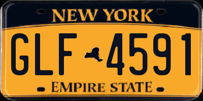 NY license plate GLF4591