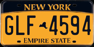 NY license plate GLF4594