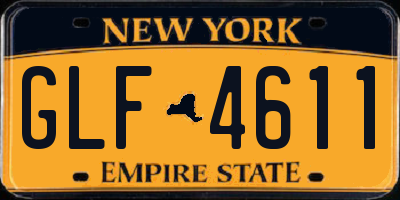 NY license plate GLF4611