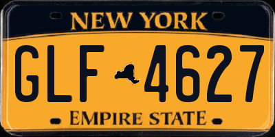 NY license plate GLF4627