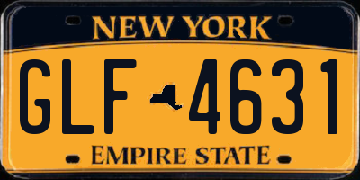 NY license plate GLF4631