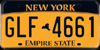 NY license plate GLF4661