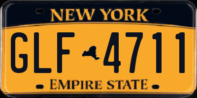NY license plate GLF4711