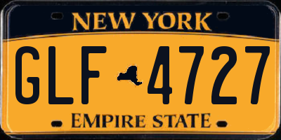 NY license plate GLF4727