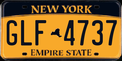NY license plate GLF4737
