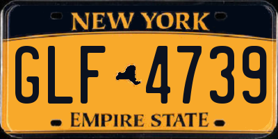 NY license plate GLF4739