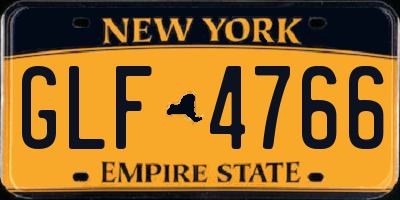 NY license plate GLF4766