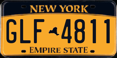 NY license plate GLF4811