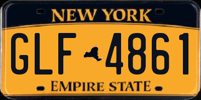 NY license plate GLF4861