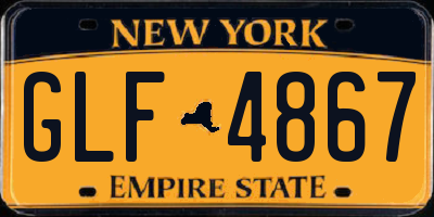 NY license plate GLF4867