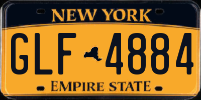 NY license plate GLF4884