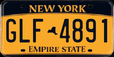 NY license plate GLF4891