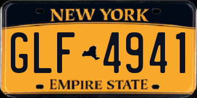 NY license plate GLF4941