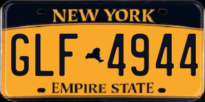 NY license plate GLF4944