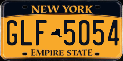 NY license plate GLF5054