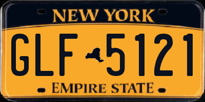 NY license plate GLF5121