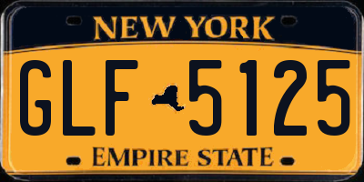 NY license plate GLF5125