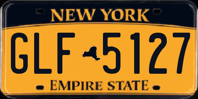 NY license plate GLF5127