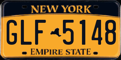 NY license plate GLF5148