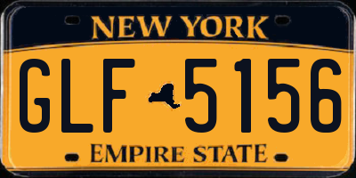 NY license plate GLF5156
