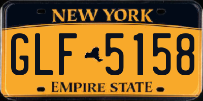 NY license plate GLF5158