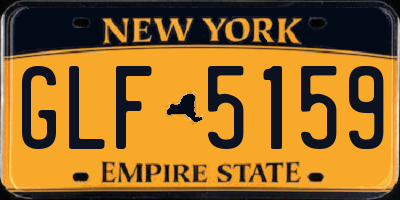 NY license plate GLF5159