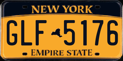 NY license plate GLF5176