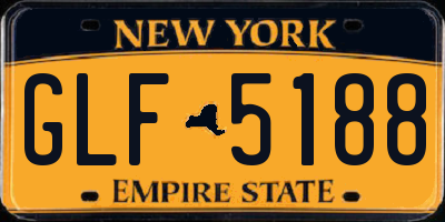 NY license plate GLF5188
