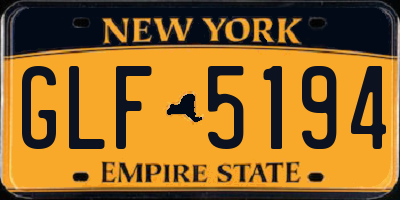 NY license plate GLF5194